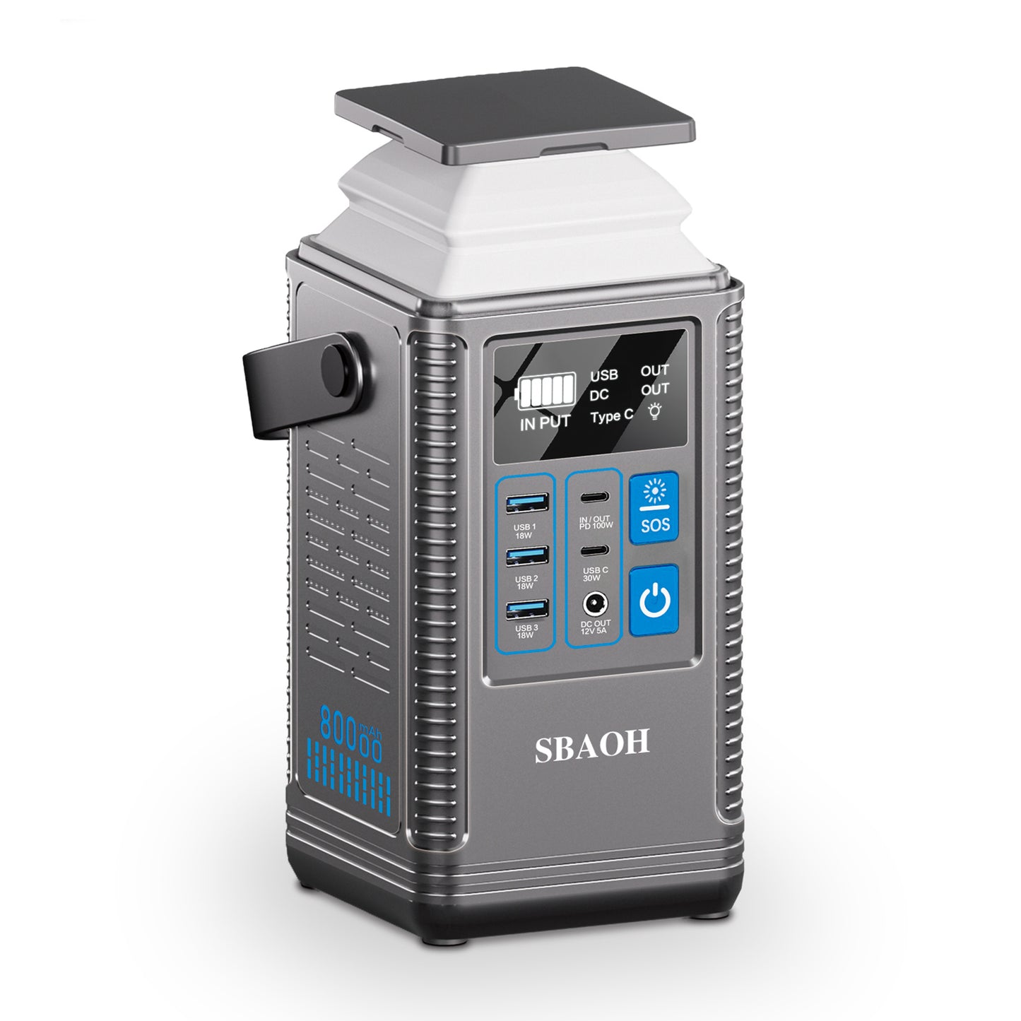 Power Station 296Wh Lithium Battery Mobile Power Supply 80000mAh Portable Rechargeable Battery Outdoor Energy Storage Power Supply